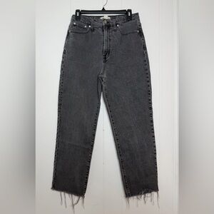Madewell Charcoal Denim Jeans Size 29 & 25” inseam